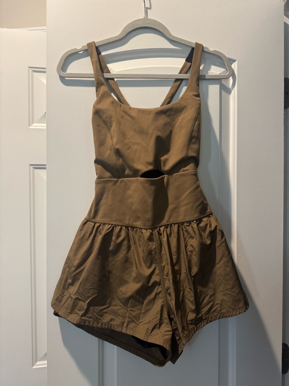 FP Movement by Free People Olive-Brown Cutout Romper - Picture 2 of 3
